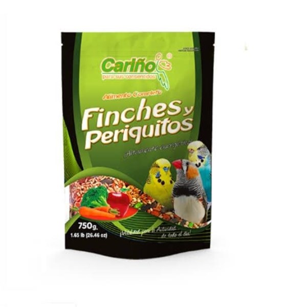 Cariño Alimento Finches Periquitos 750 G