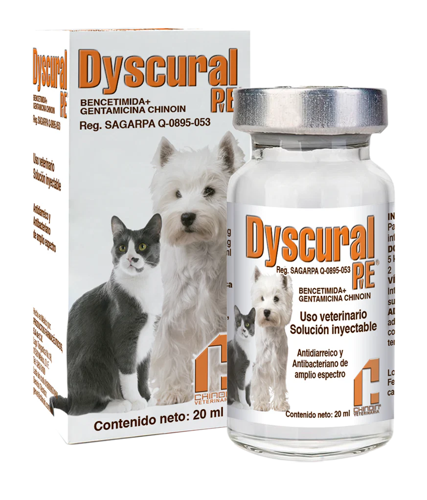 Chinoin Dyscural Pye Inyectable (Bencet 0.300MG/Genta 20Mg) 20Ml