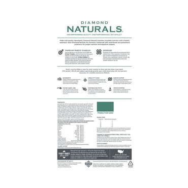 Diamond Naturals Small Breed Adult Dog Lamb Y Rice 18Lbs. (8.16Kg)