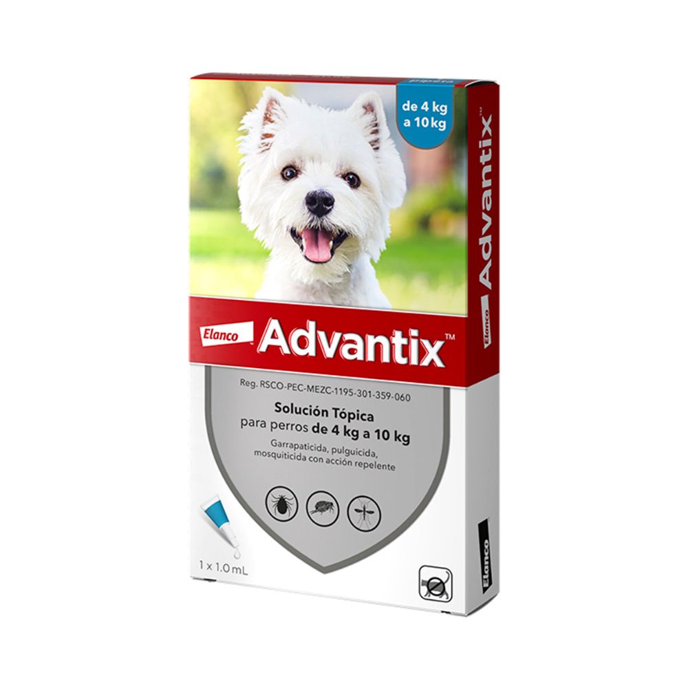 Elanco Advantix 1 Ml Perros 4-10 Kg
