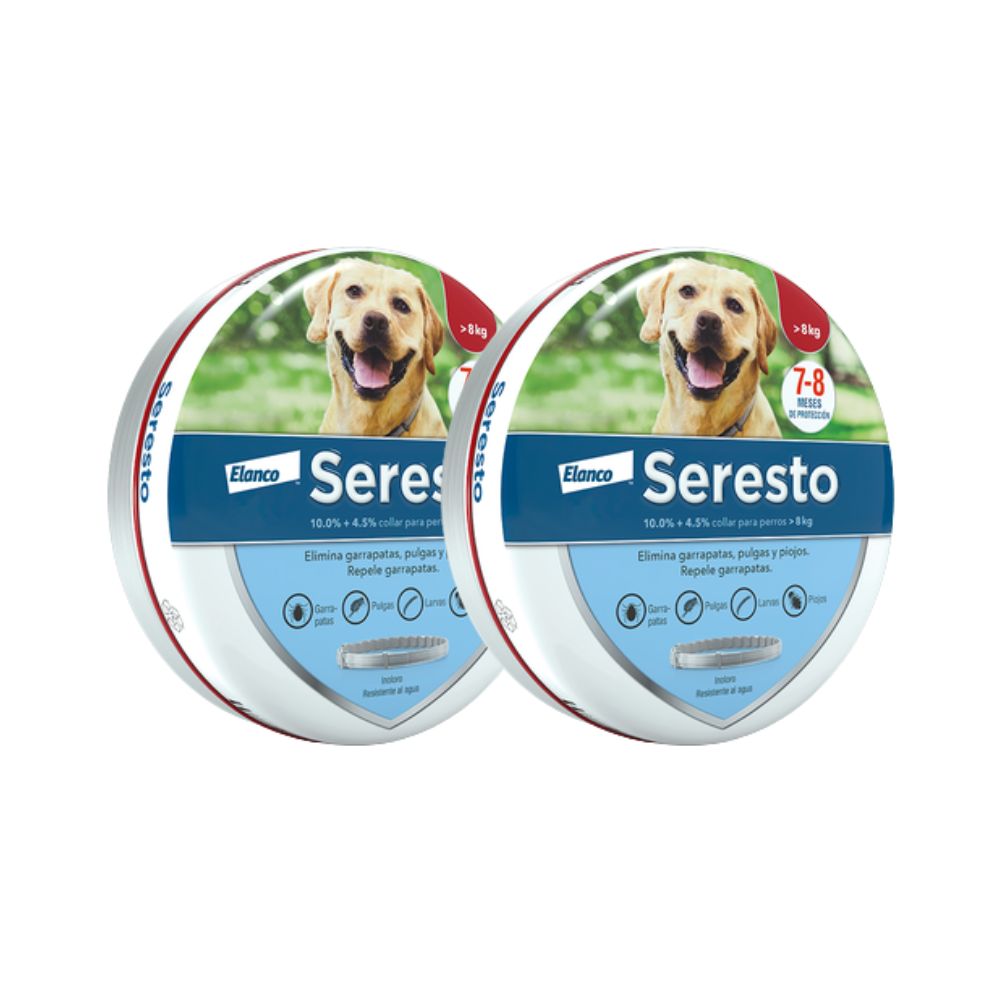 Elanco Seresto Collar Perros +8 Kg 2 Pz