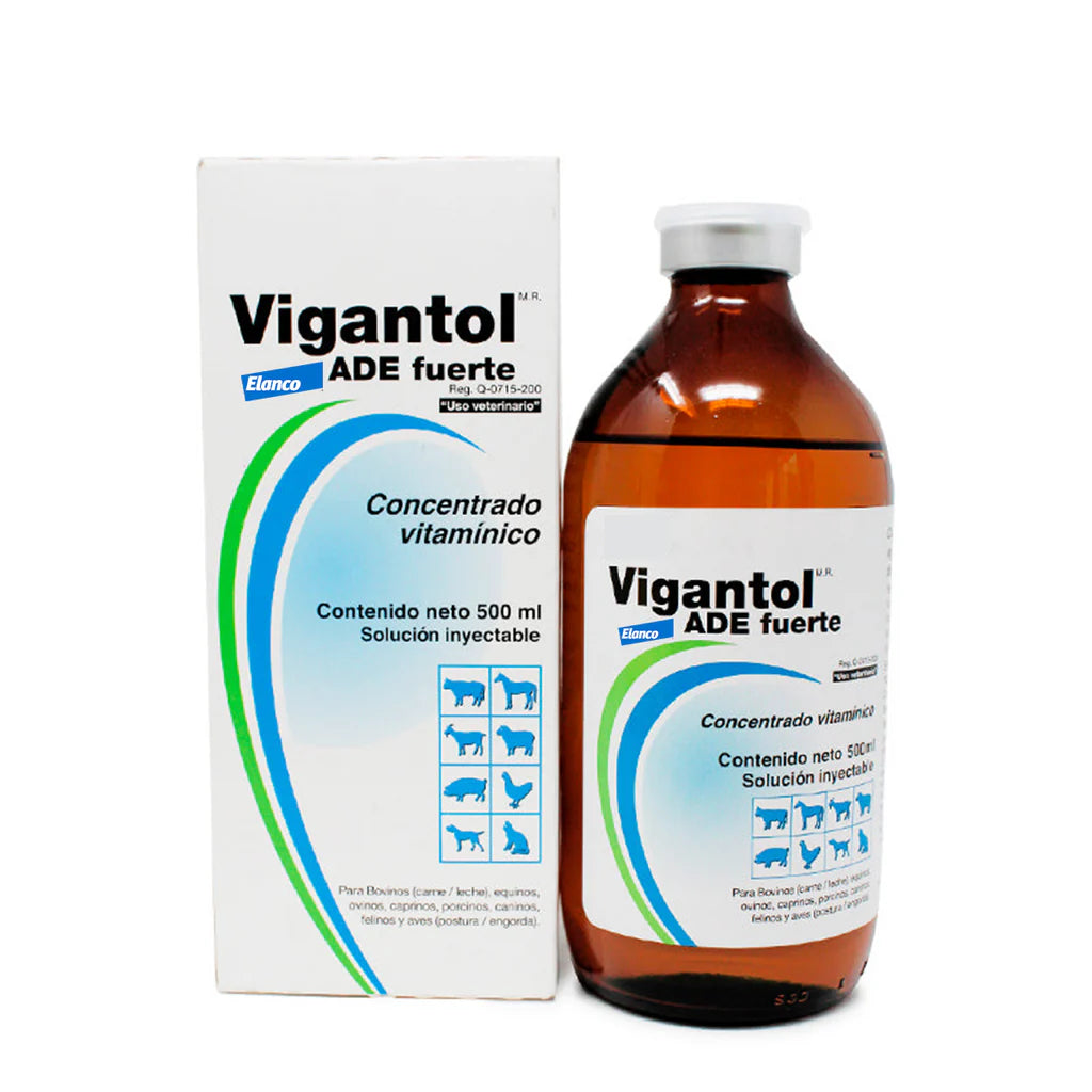 Elanco Vigantol Inyectable 500 Ml Vit A, D3, E