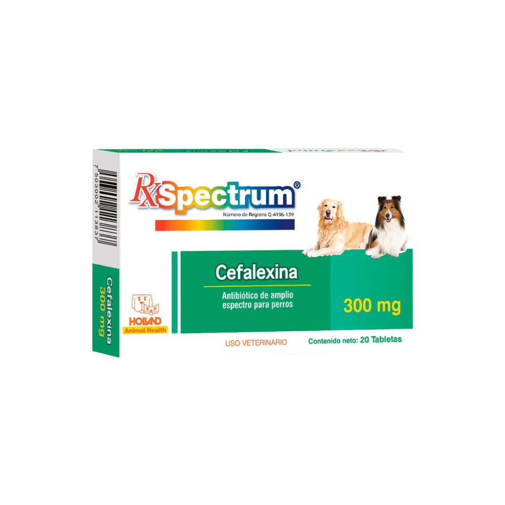Holland Rx Spectrum Cefalexina 300Mg 20Tab