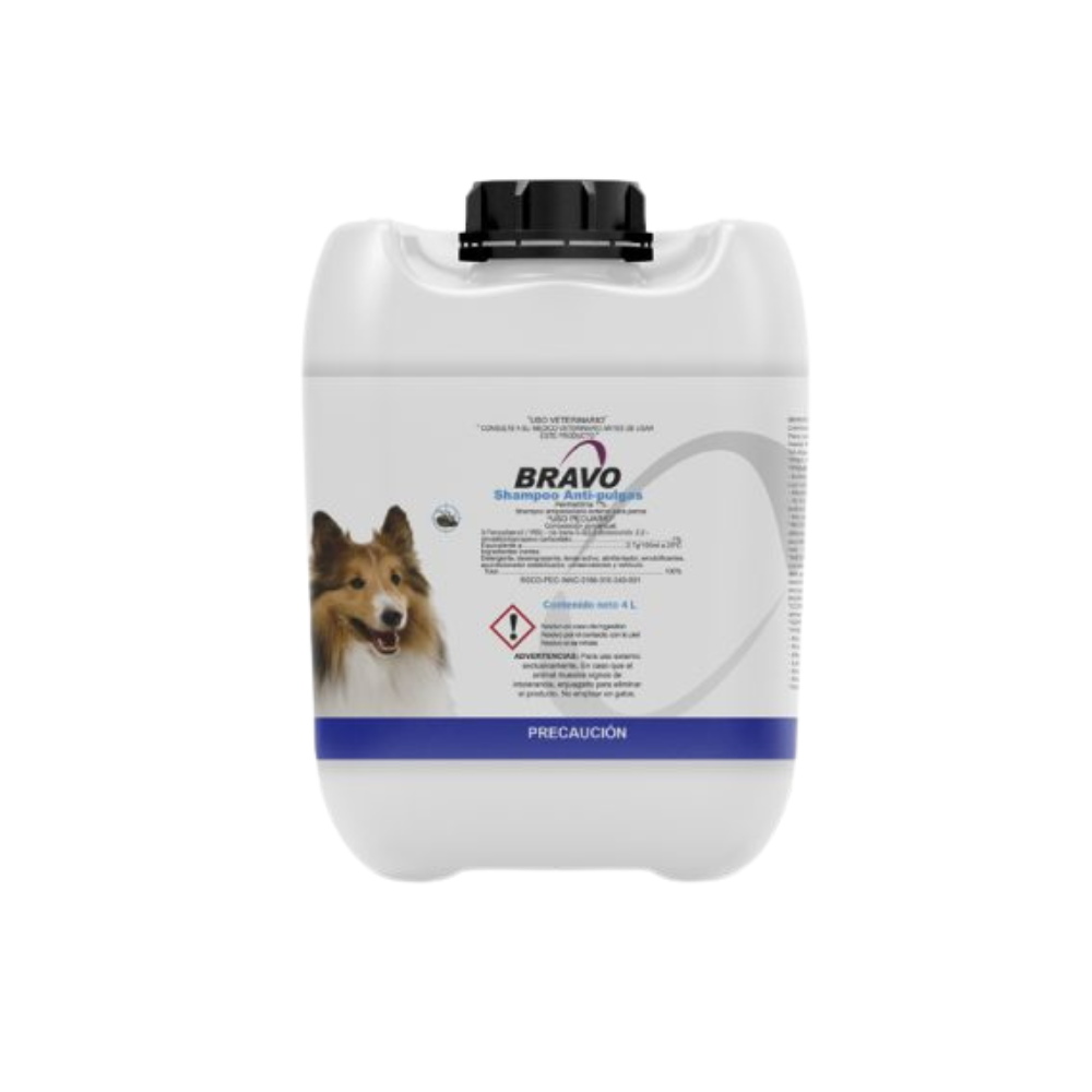 Halvet Bravo Shampoo Antipulgas 4 L