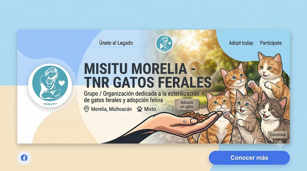 Portada Misitu Morelia - TNR Gatos Ferales