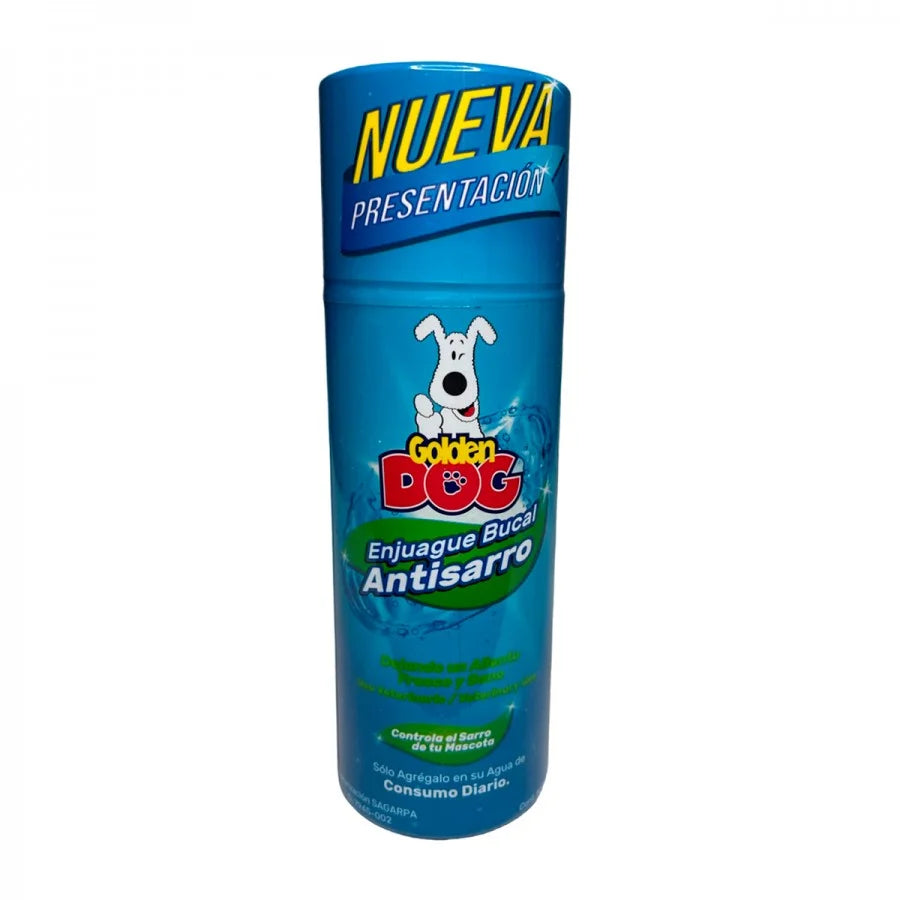 GOLDEN DOG ENJUAGUE BUCAL ANTISARRO 500ML