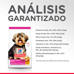 HILLS Adult Small Paws 7KG (Perros adultos de 1 - 6 años raza pequeña y miniatura)