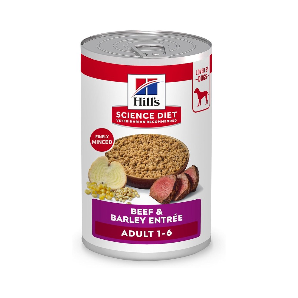 Hills Perro Adult Beef & Barley Lata 370 G 12 Pz