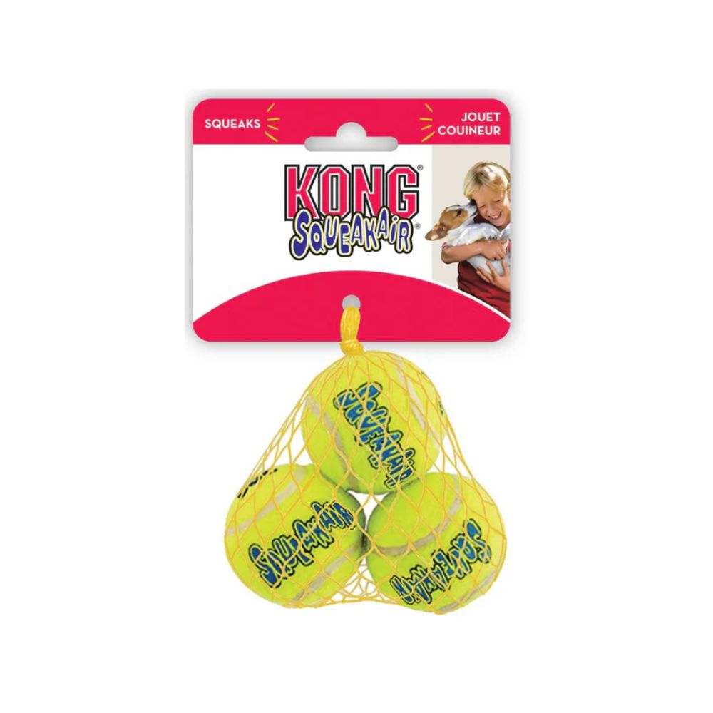 KONG PELOTAS SQUEAKAIR MED 3 PZAS