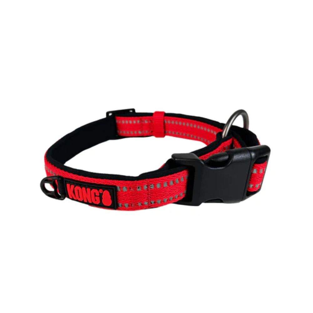 Kong Collar Suave De Nylon Rojo Grande