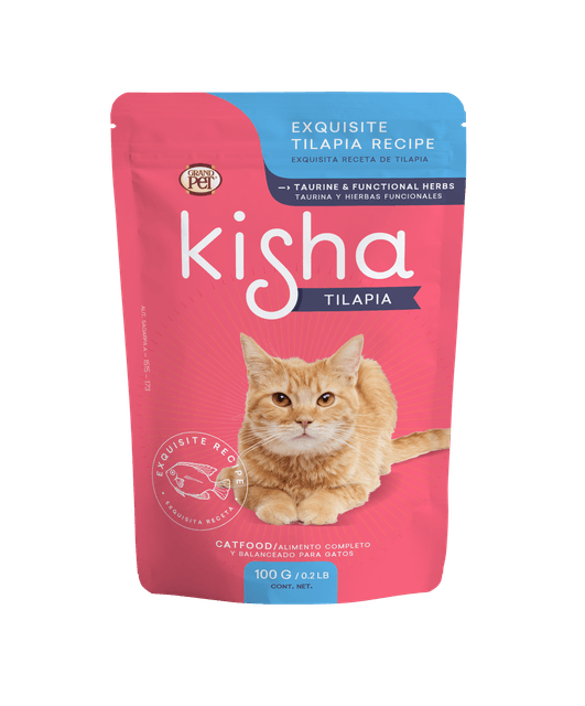 Kisha Pouch Sabor Tilapia Para Gato 85 G