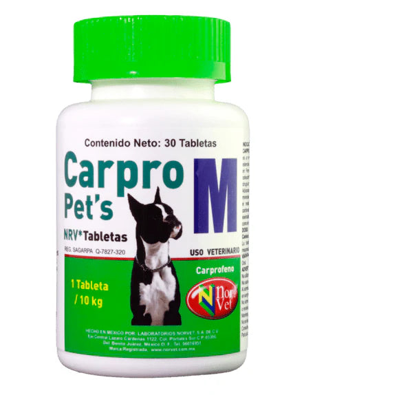 Norvet Carpro Pets M 44Mg/30TAB