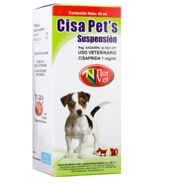 Norvet Cisa Pets Supension 40Ml ( Cisaprida 1Mg)