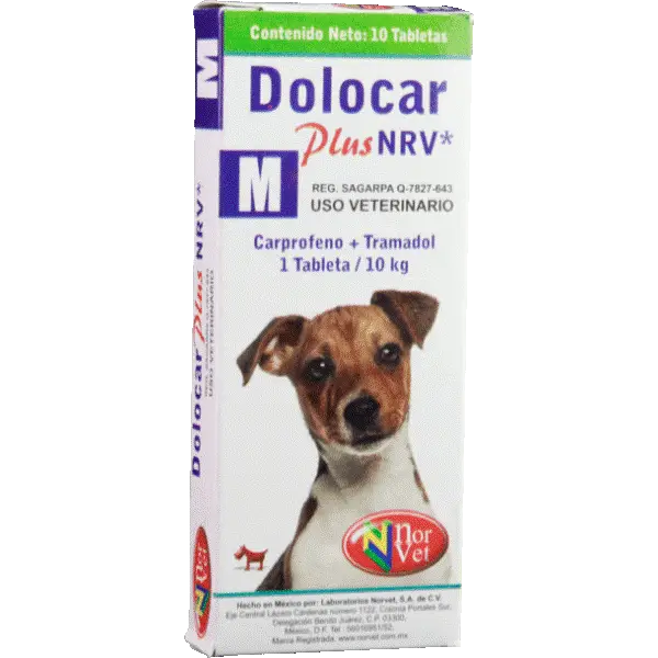 Norvet Dolocar Plus M 44 Mg / 20 Mg 10 Tabletas