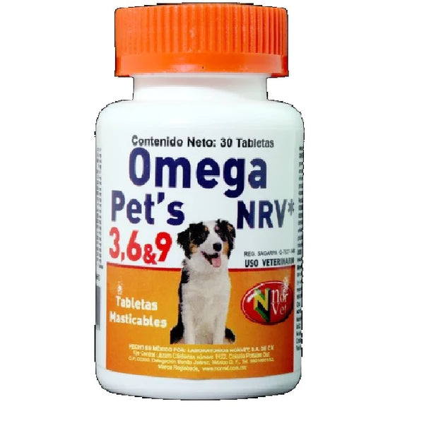Norvet Omega Pets Para Perro 30 Tabletas