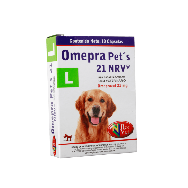 Norvet Omepra Pets L 21Mg 10Tab