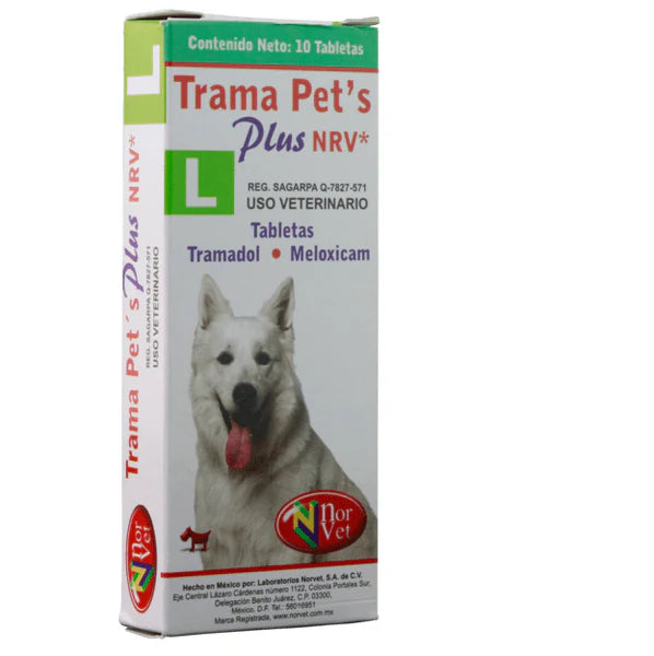 Norvet Trama Pets Plus L (Tram 50Mg/ Meloxi 2.5Mg) 10Tab