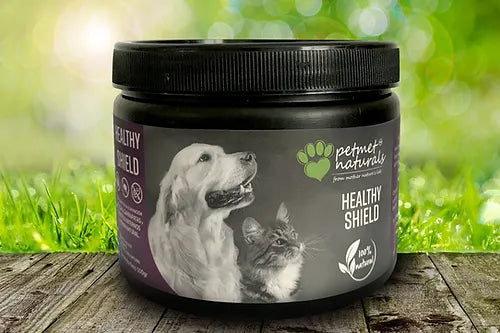 PETMET NATURALS HEALTHY SHIELD COADYUVANTE EN LA ELIMINACIÓN DE PULGAS 100 G
