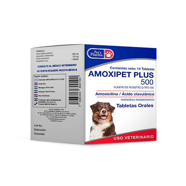 Pets Pharma Amoxipet Plus 500 14 Tab
