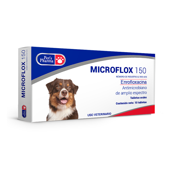 Pets Pharma Microflox 150 Mg 10 Tabs