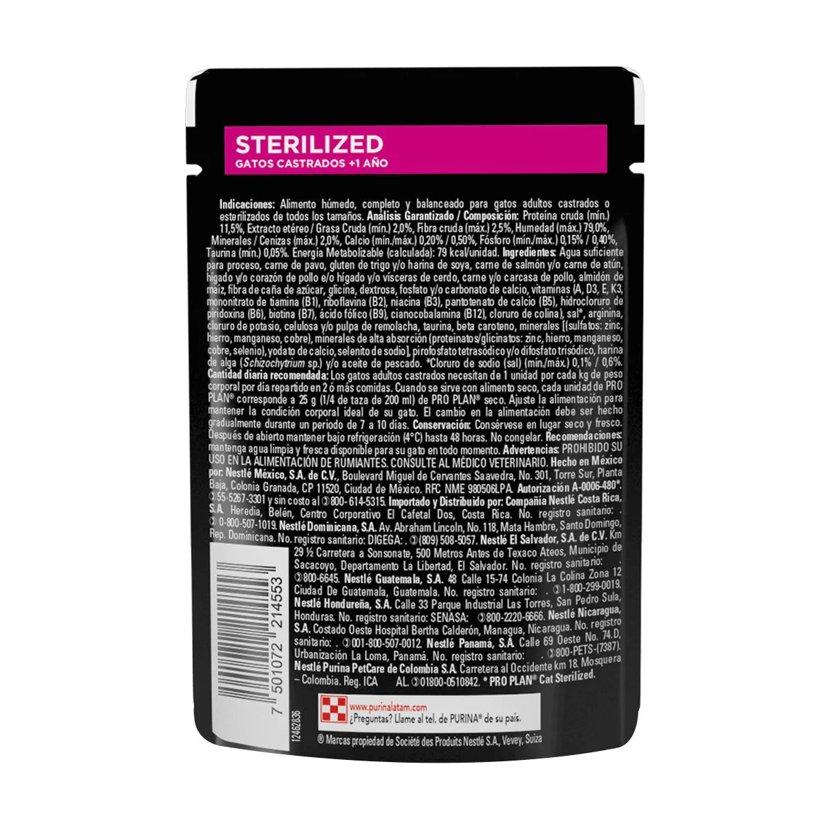 Proplan Pouch Gato Esterilizado Caja 24 Pz