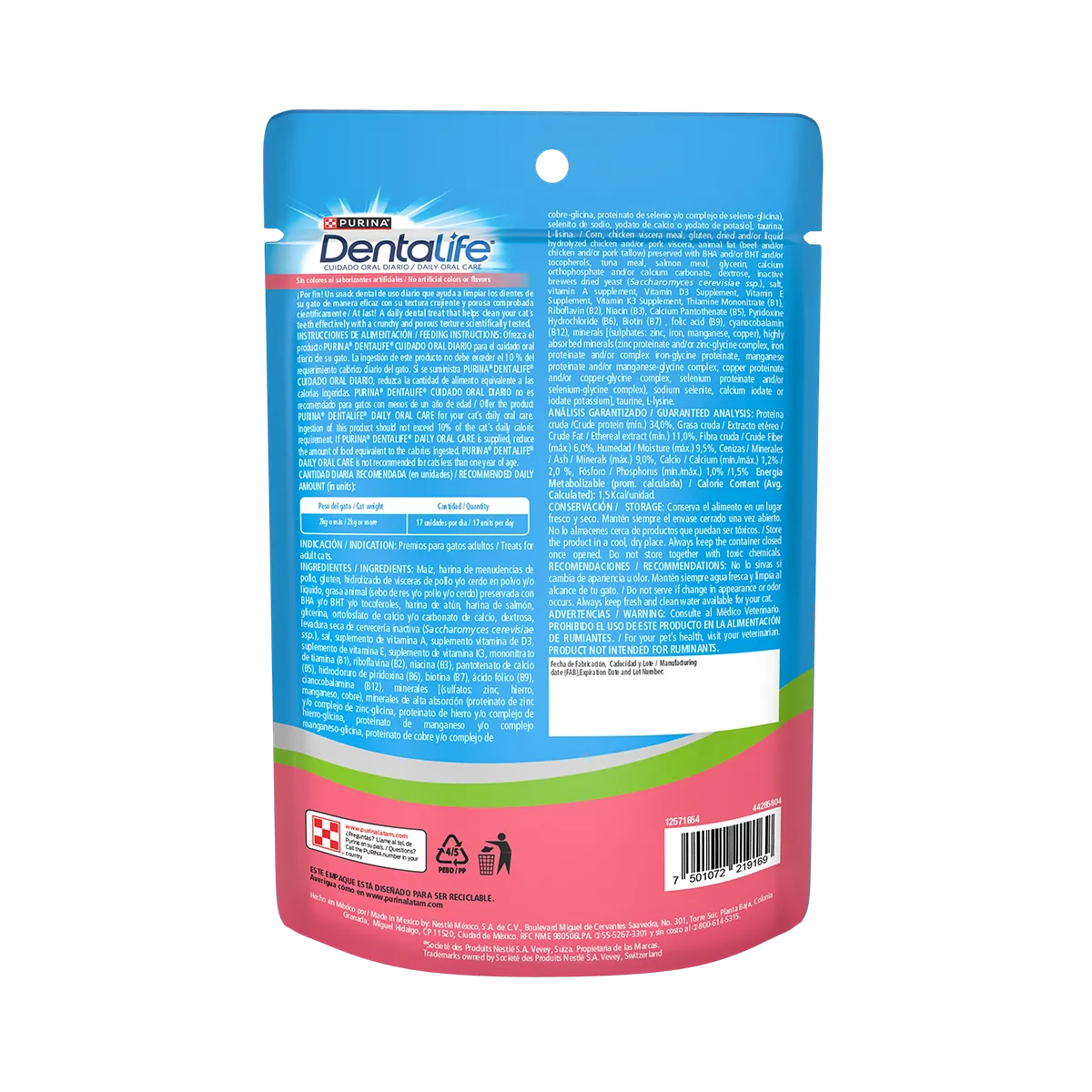 PURINA DENTALIFE GATOS 50 G