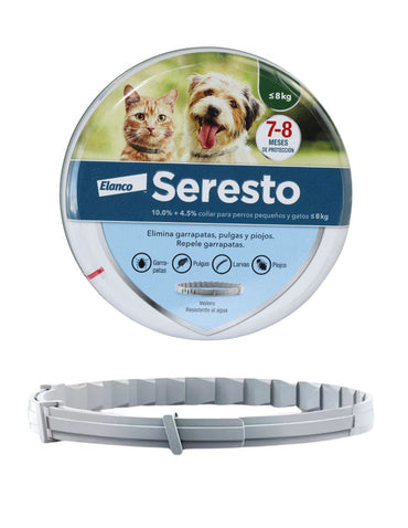Elanco Seresto Collar Perros Y Gatos Menores 8 Kg