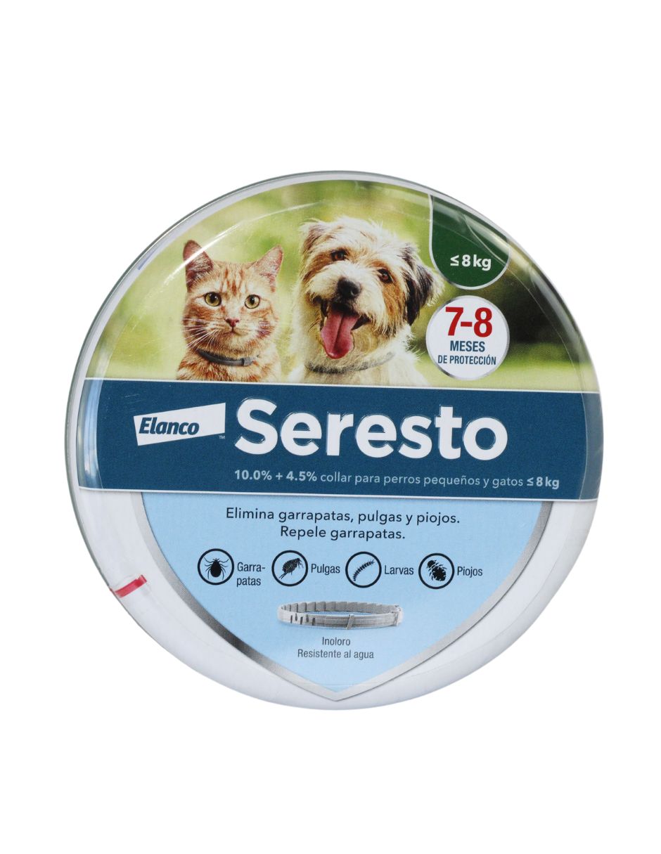 Elanco Seresto Collar Perros Y Gatos Menores 8 Kg