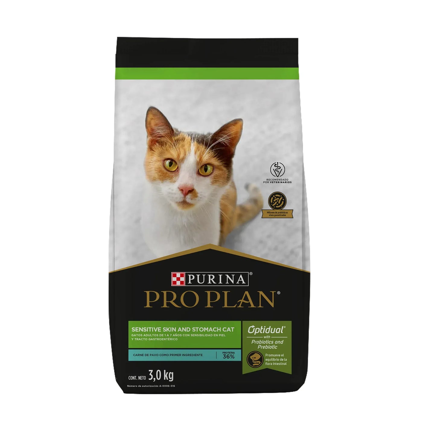 Proplan Sensitive Skin Y Stomach Gato 3 Kg