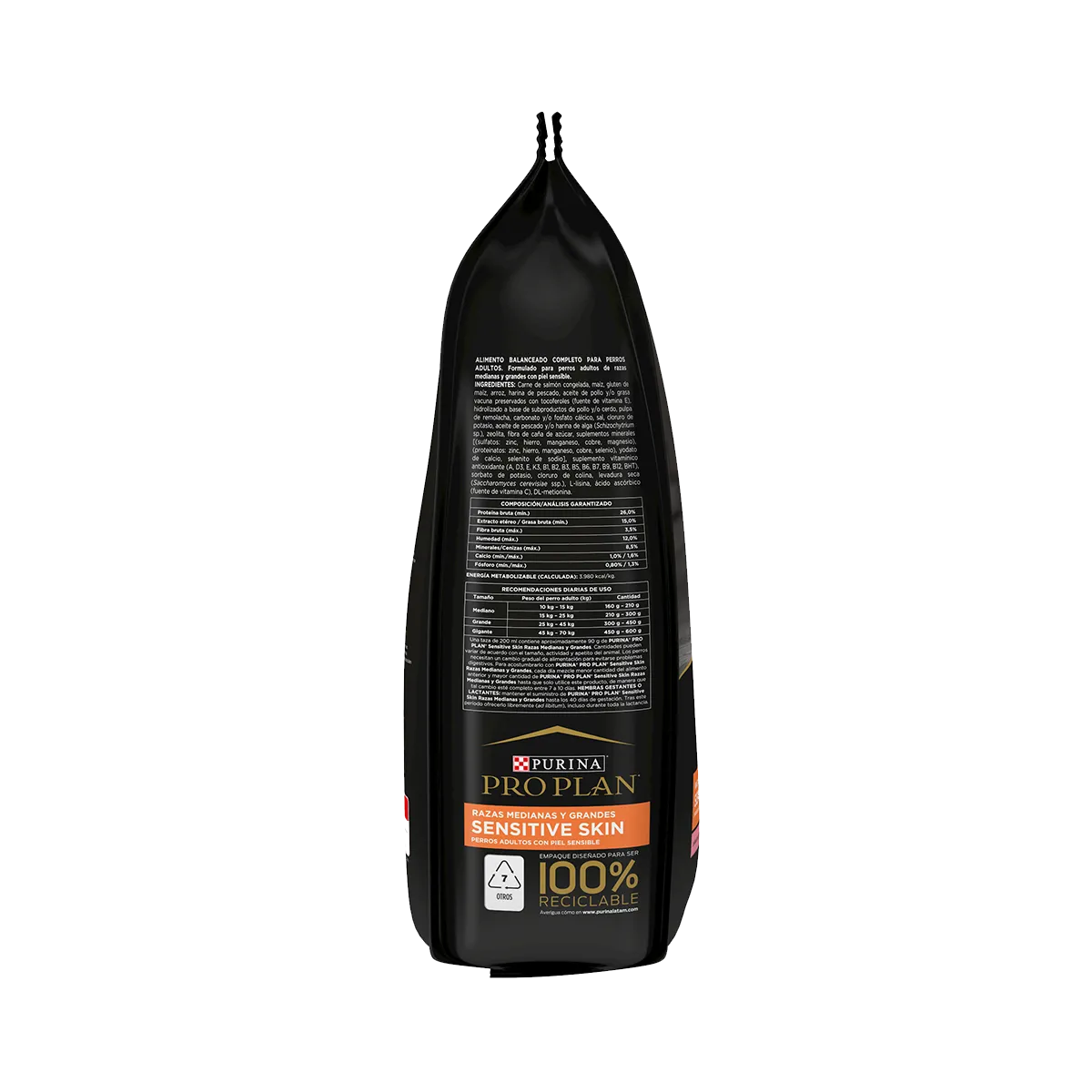 PROPLAN ADULTO SENSITIVE SKIN RAZAS MEDIANAS 17.5 KG