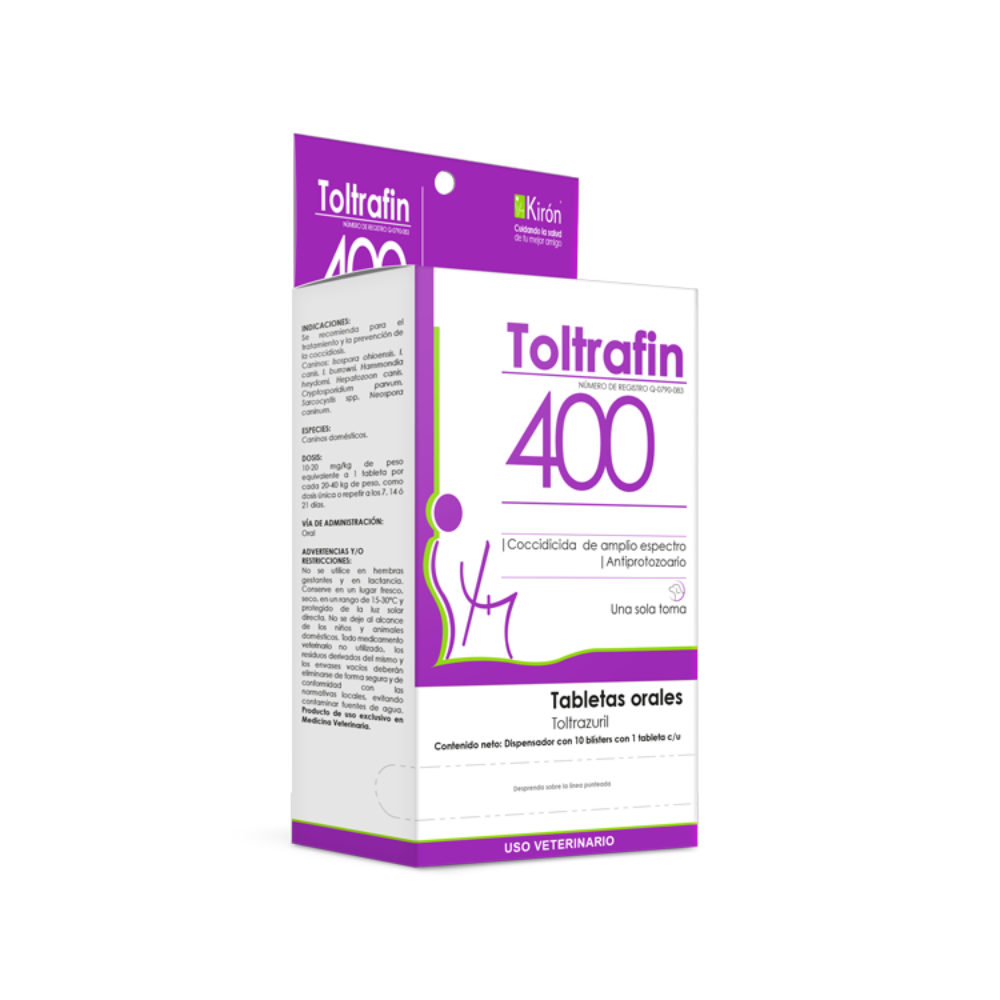 Kiron Toltrafin 400 Exhibidor 10 Tab