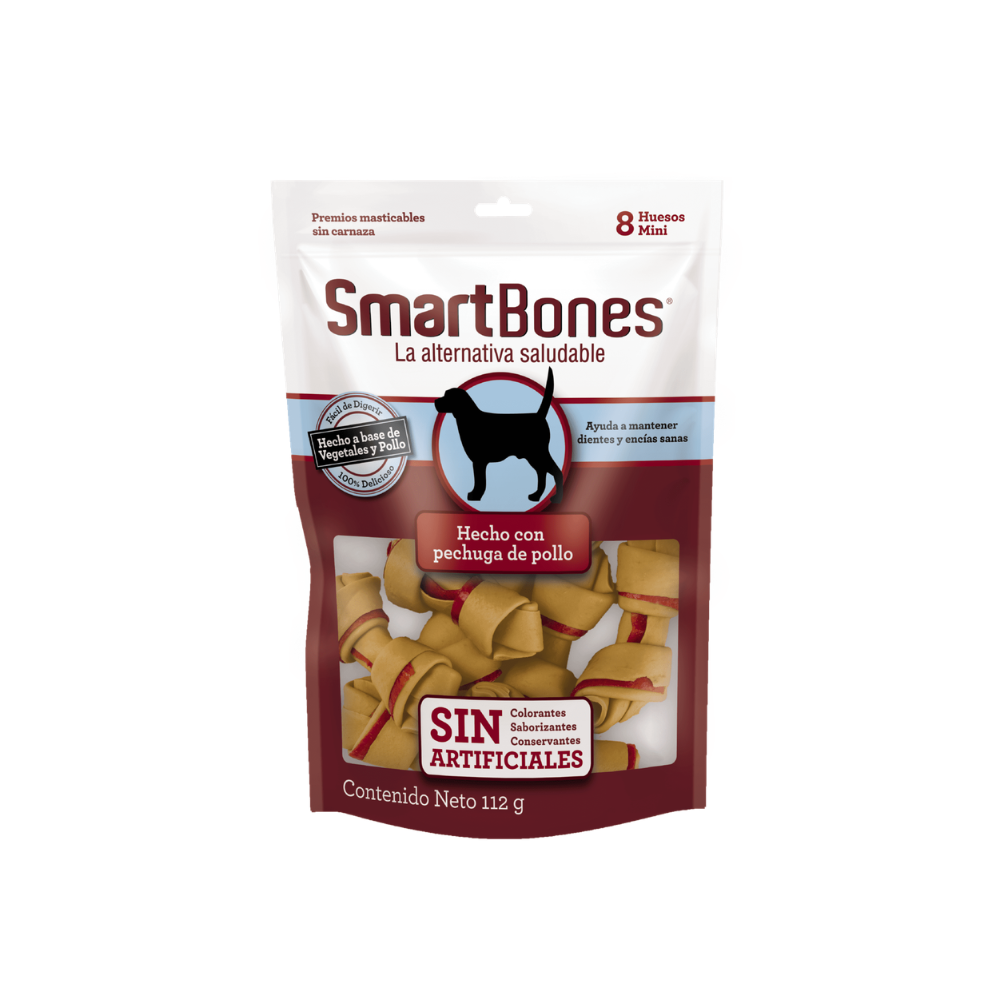 Smartbones Mini Huesos Pechuga 8 Pz