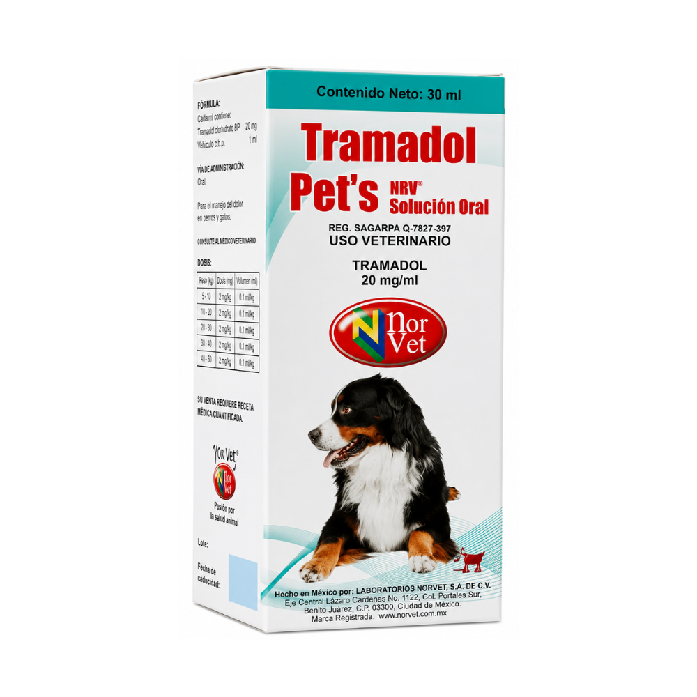 Norvet Tramadol Suspension 30Ml 20Mg