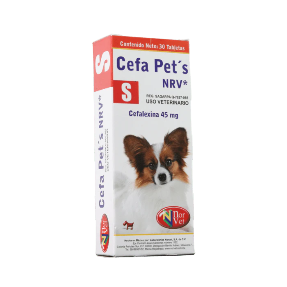 Norvet Cefa Pets Nrv S 45Mg 30Tab