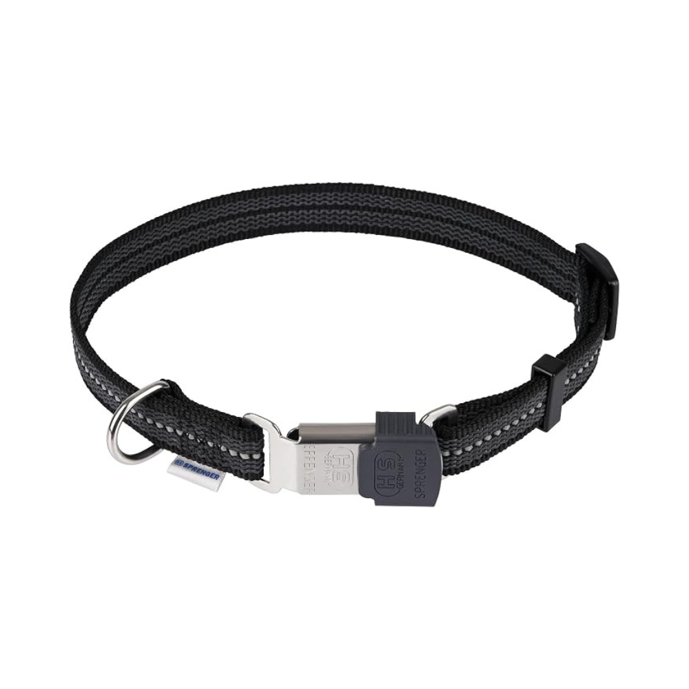 Hs Sprenger Collar Ajustable Nylon Hs Sprenger Md/Gd (40-55 Cm) Negro