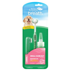 Tropiclean Fresh Breath Kit Cuidado Oral Para Perro Cachorro