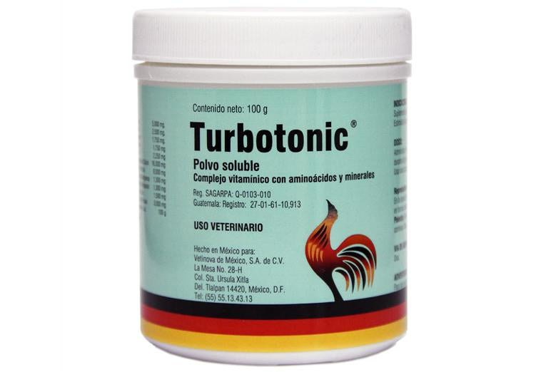 Turbotonic Polvo Soluble Complejo Vitaminico Para Aves 100 G