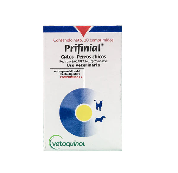 VETOQUINOL PRIFINIAL GATOS Y PERROS CHICOS 20TAB