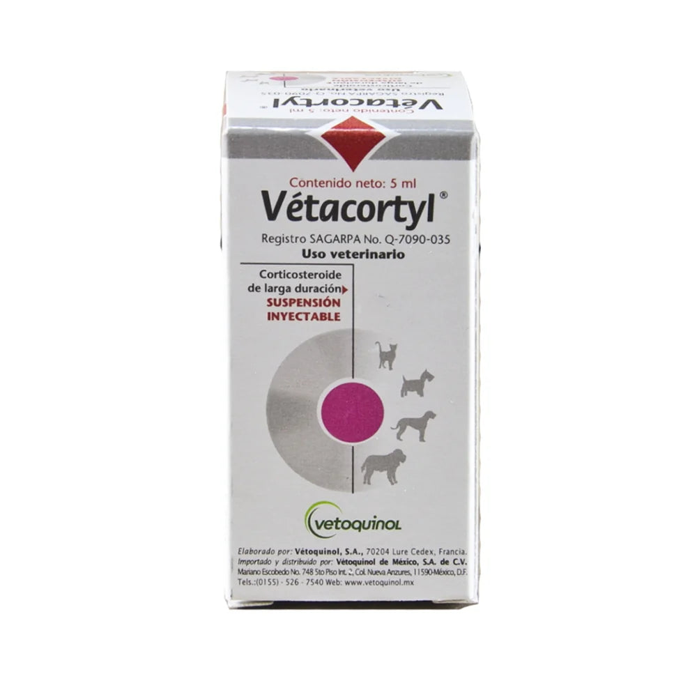 Vetoquinol Vetacortyl 5 Ml Inyectable
