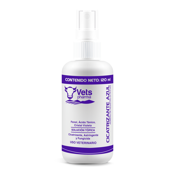 Vets Pharma Cicatrizante Azul Con Atomizador 120 Ml
