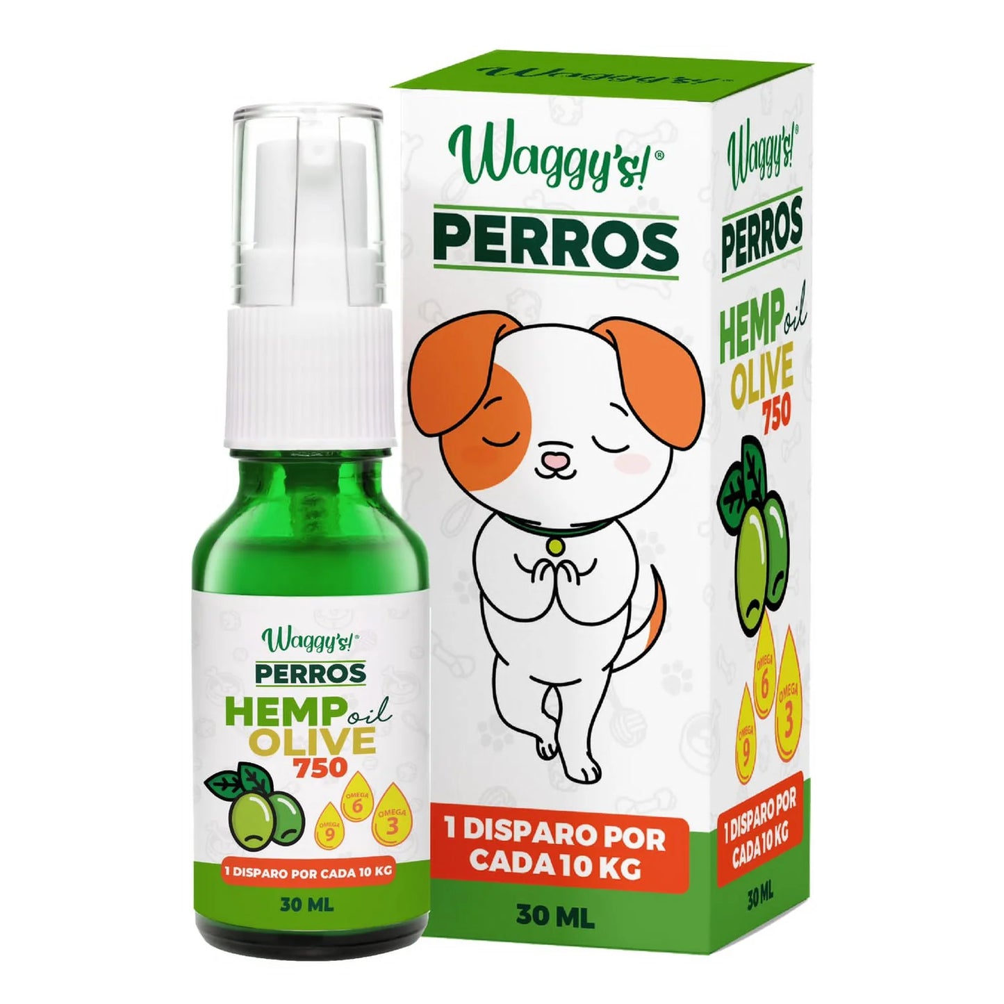 Waggys Aceite De Oliva Perro Hemp 750Mg