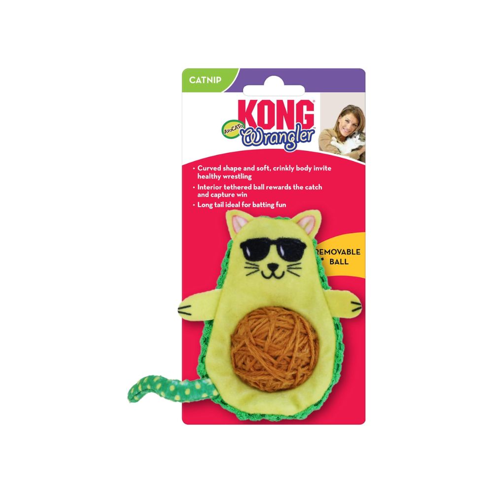 Kong Juguete Gato Aguacate - Bola De Hilo