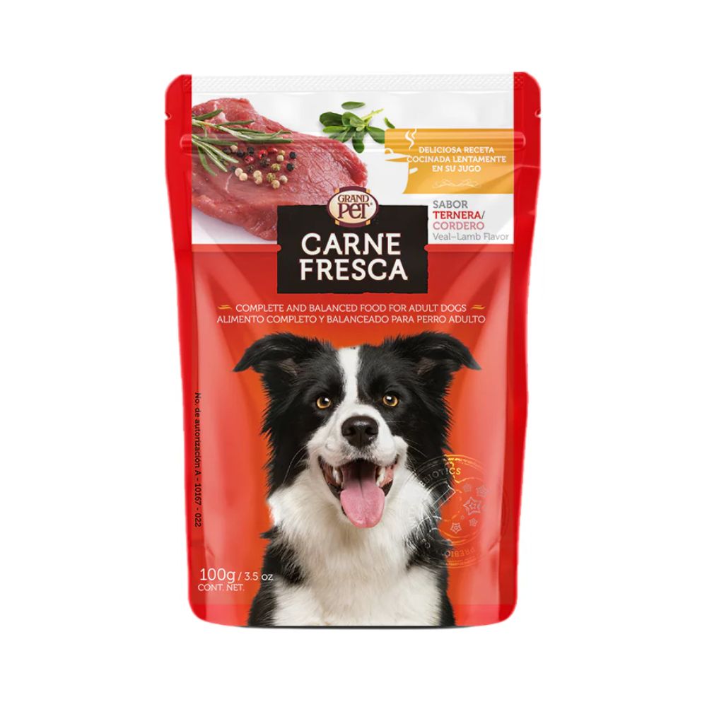 Grand Pet 10 Sobres Cf Ternera/Cordero Perro