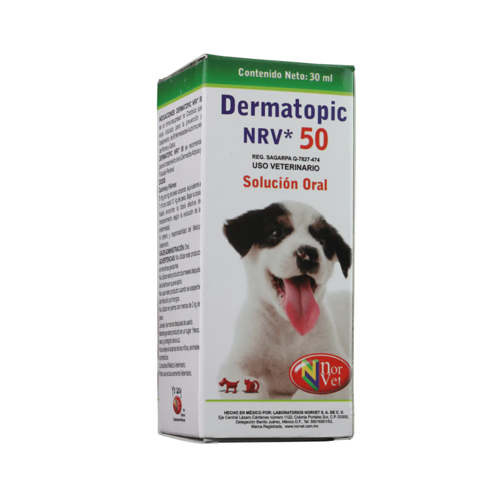 Norvet Dermatopic Nvr Suspensión Oral 50Mg 30Ml