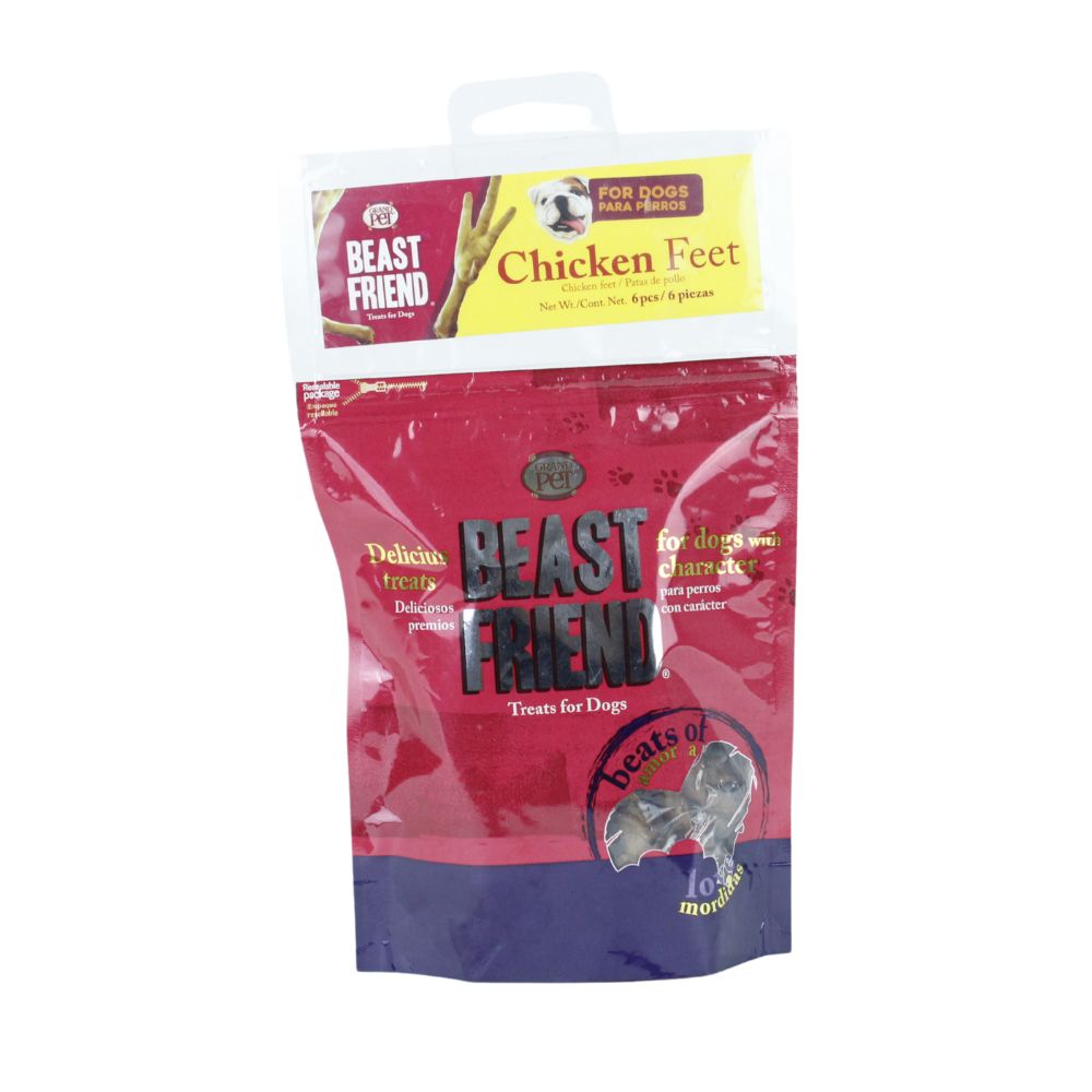 Grandpet Beast Friend Patas De Pollo 6 Pz