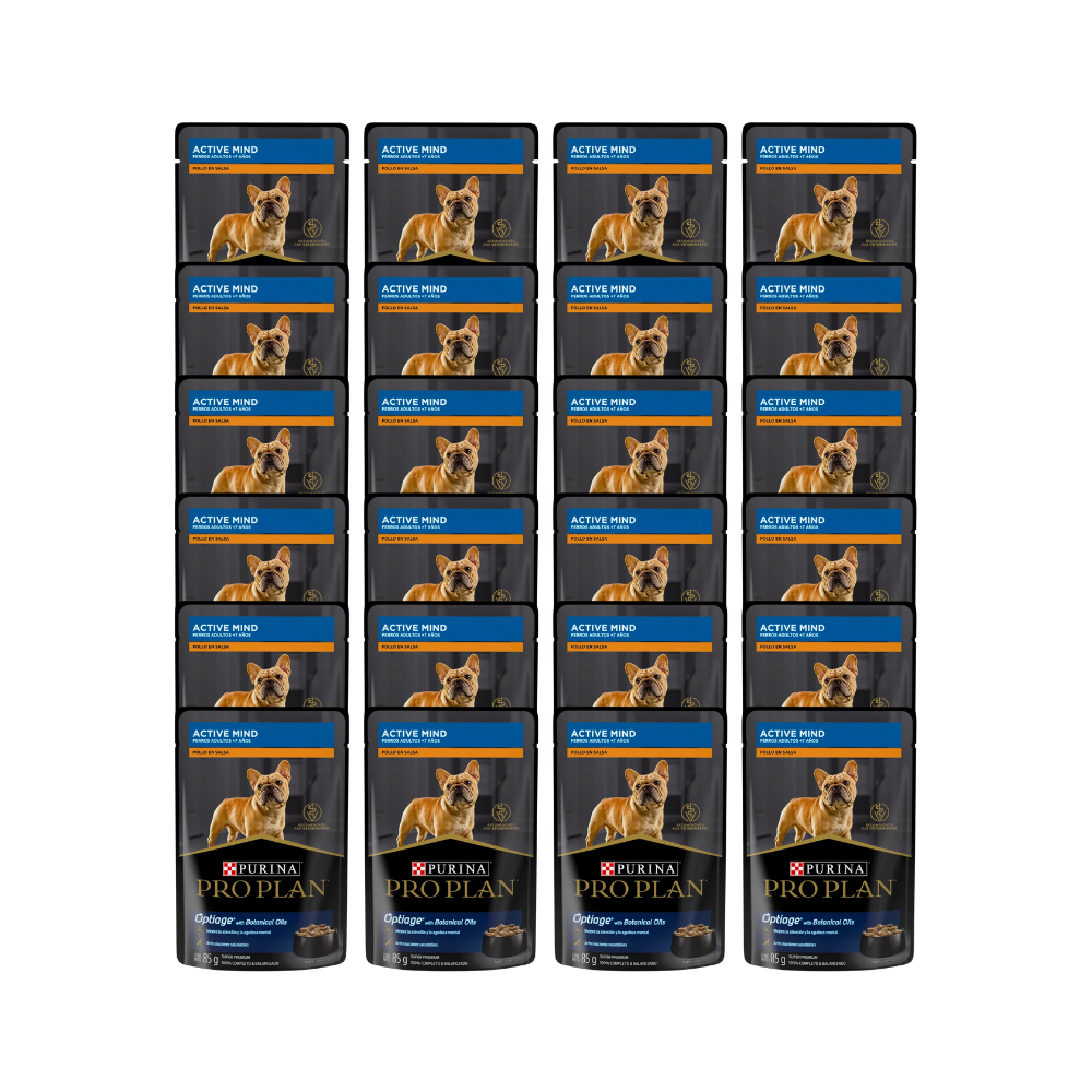 Proplan Pouch Perro Active Mind Caja 24 Pz