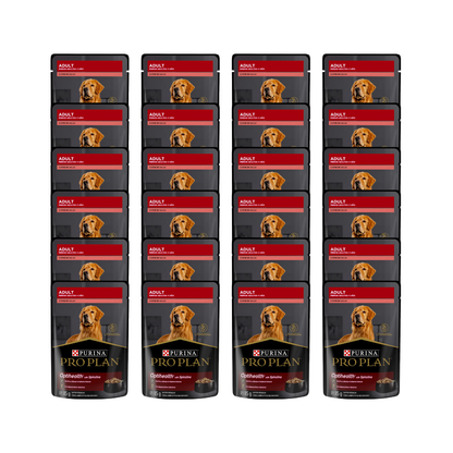Proplan Pouch Perro Adulto Carne Caja 24 Pz