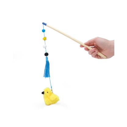 Zippy Claws Peluche Para Gato Vara Bambu Y Ave