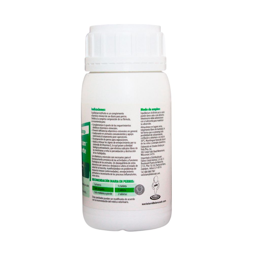 Elanco Equilibrium Actiforte Tabletas