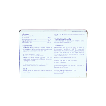 Virbac Anxitane M/L Perros > 10 Kg Caja 30 Tab